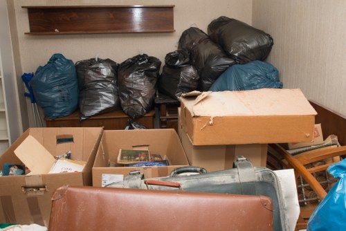 Organized garage space after clearance in Shoreditch